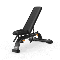 Multi-Adjustable Bench with Gloss Metallic Silver frame