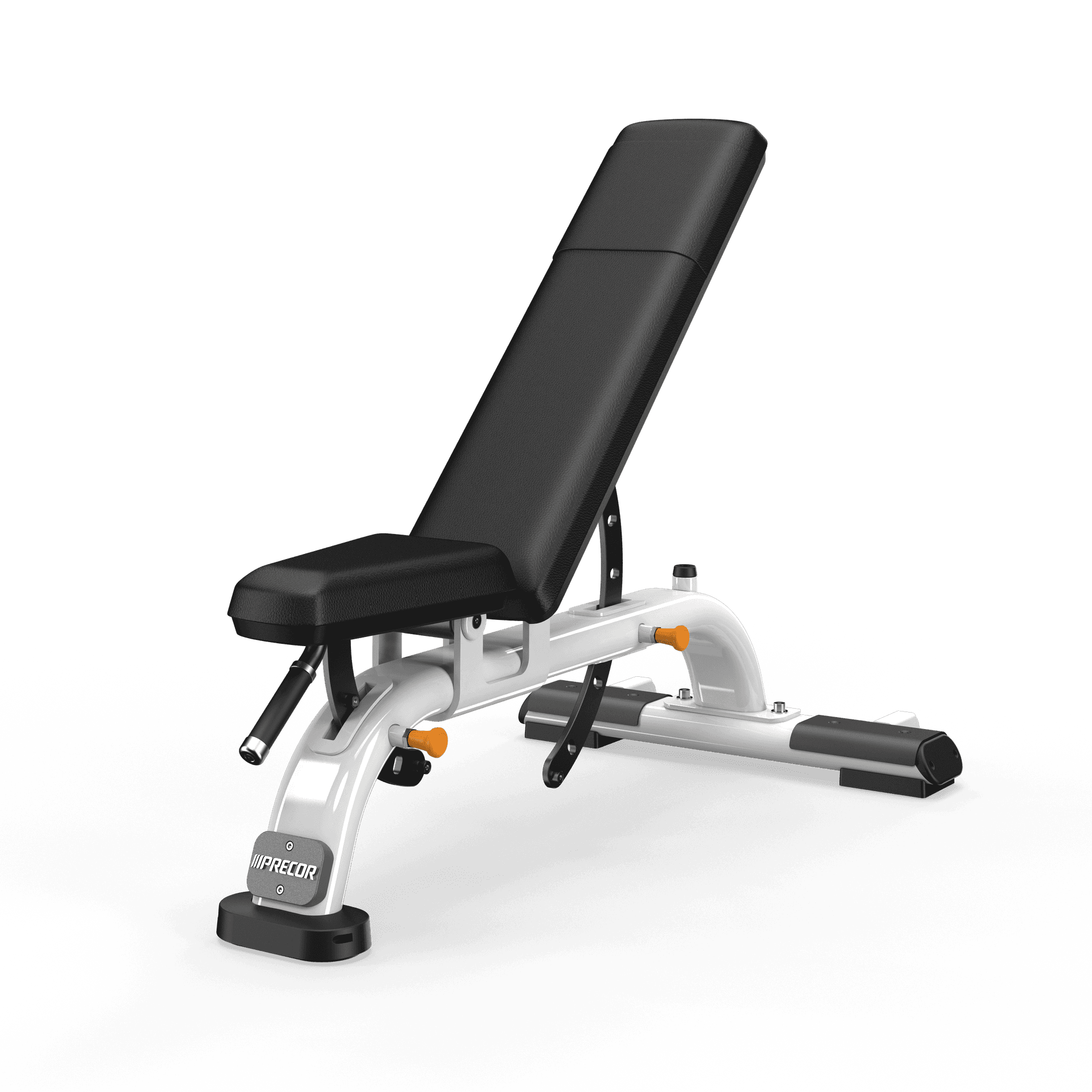 Multi-Adjustable Bench with Gloss White frame