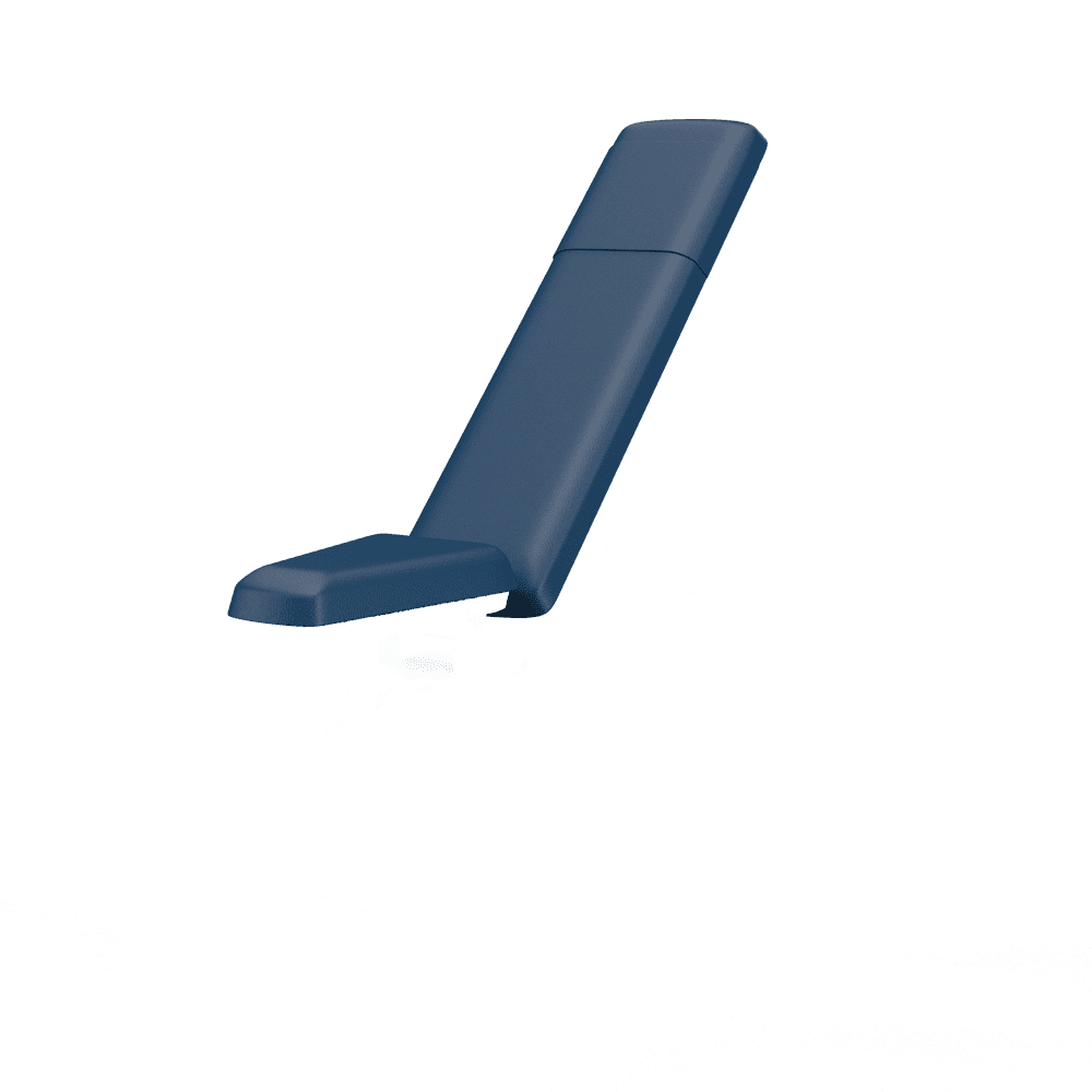 Multi-Adjustable Bench - Blue Jay upholstery