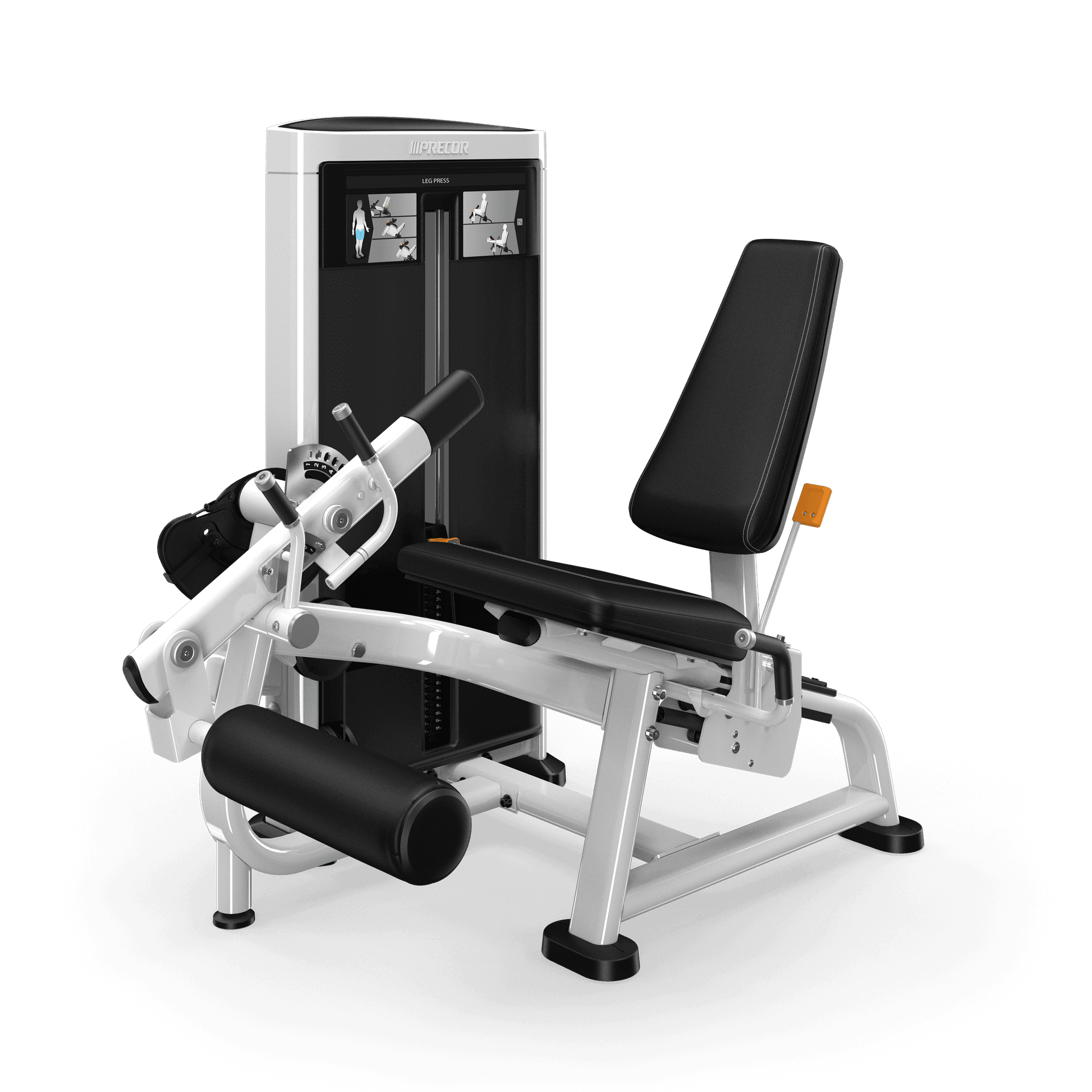 Leg Extension with Gloss White frame