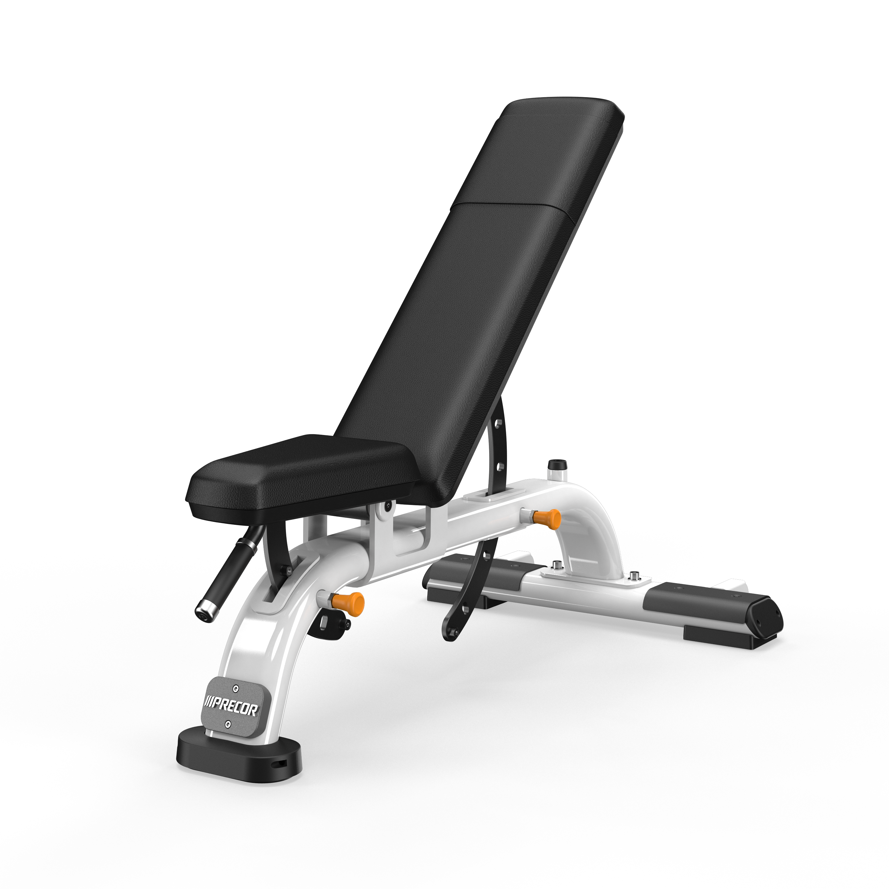Multi-Adjustable Bench with Gloss Metallic Silver frame