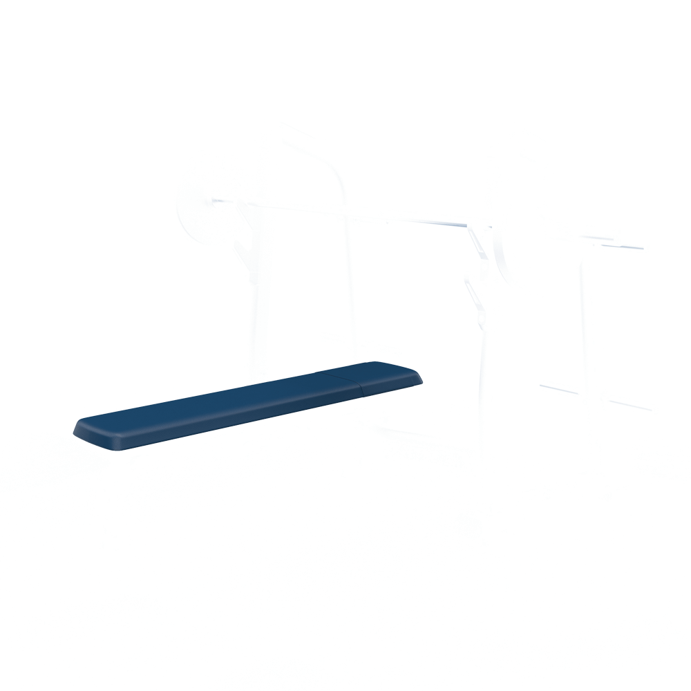 Olympic Flat Bench - Blue Jay upholstery