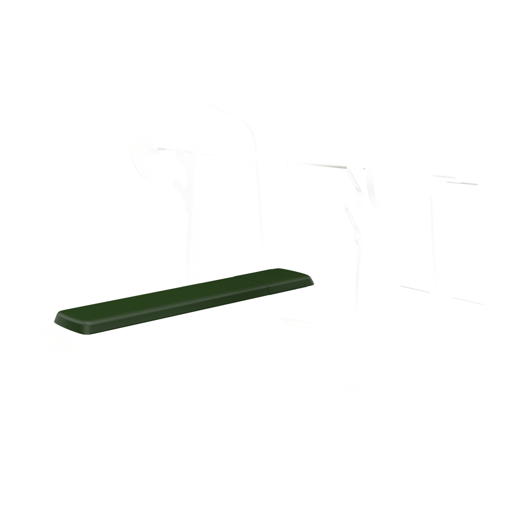 Olympic Flat Bench - Hunter Green upholstery