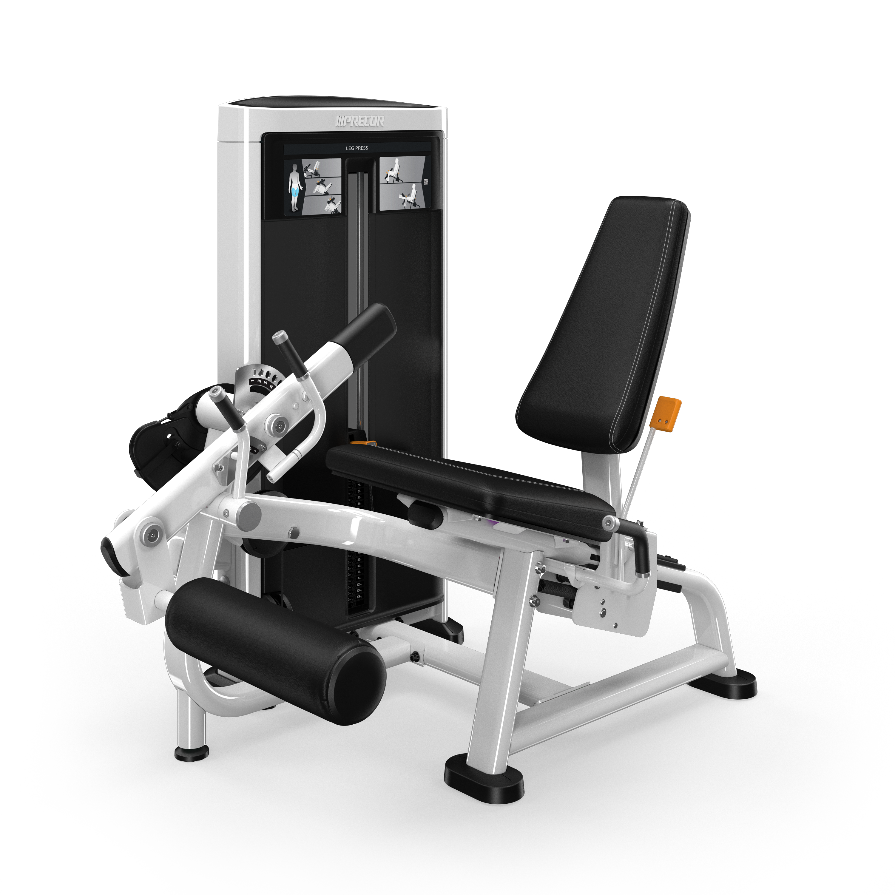 Leg Extension with Gloss White frame