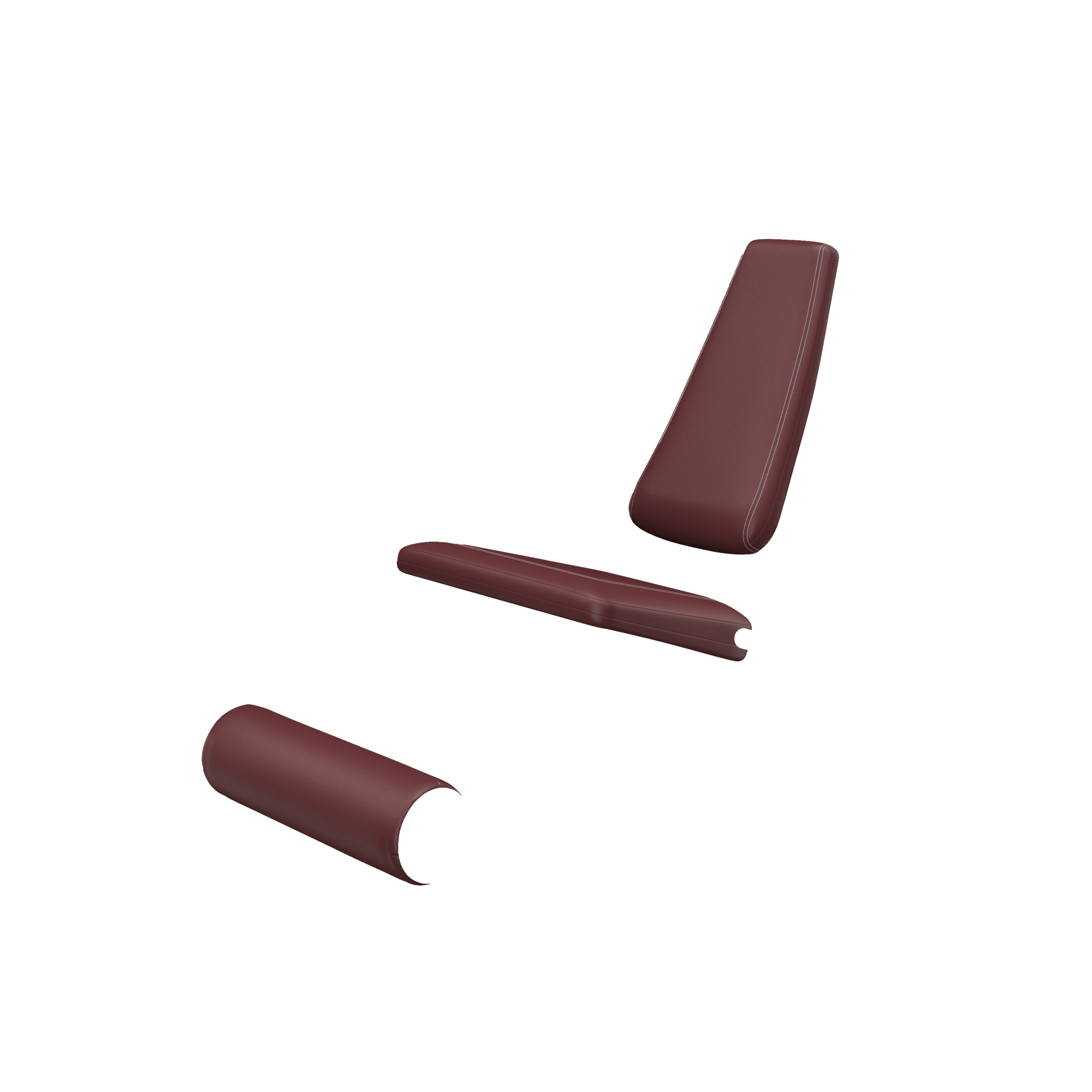 Leg Extension - Burgundy upholstery