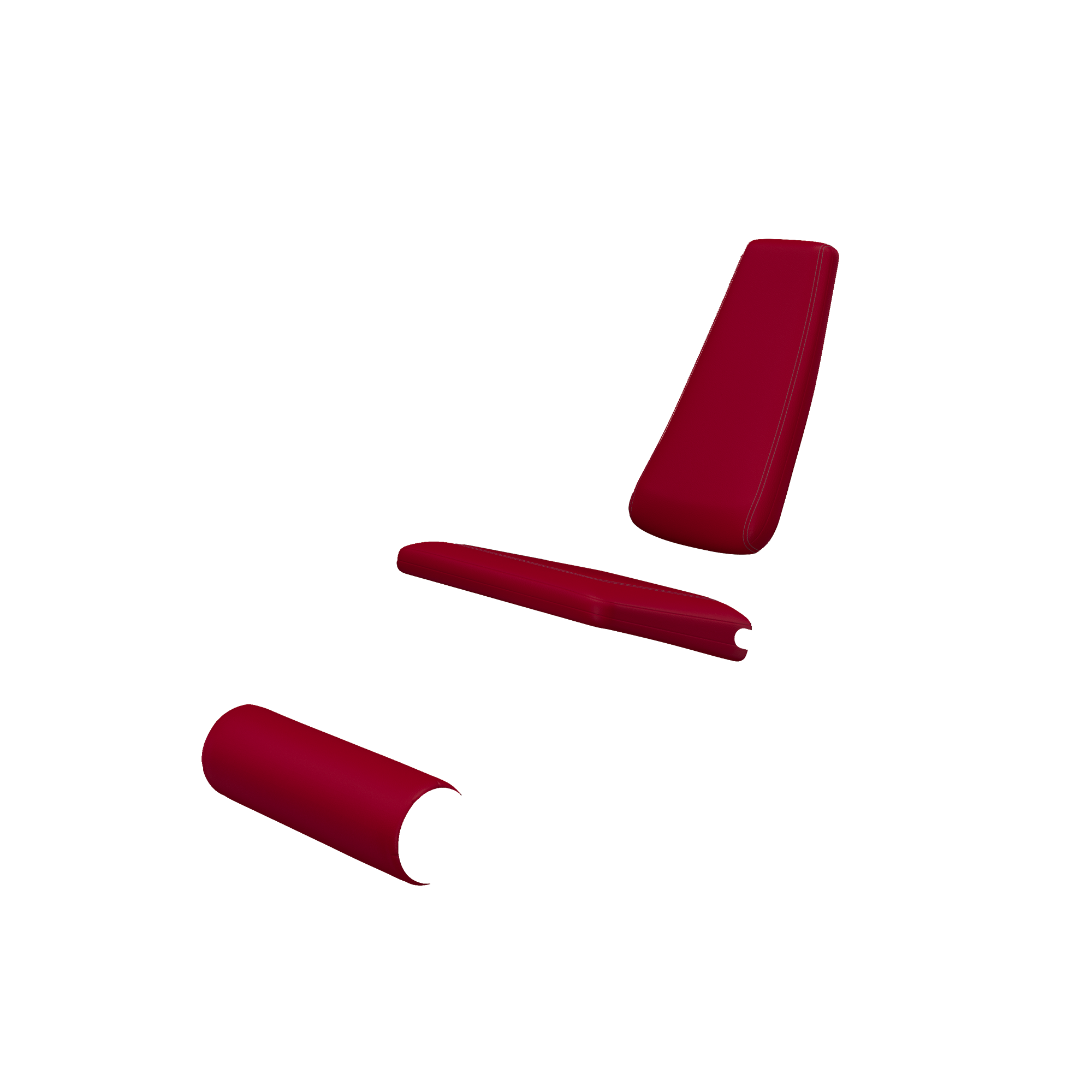 Leg Extension - Candy Apple upholstery